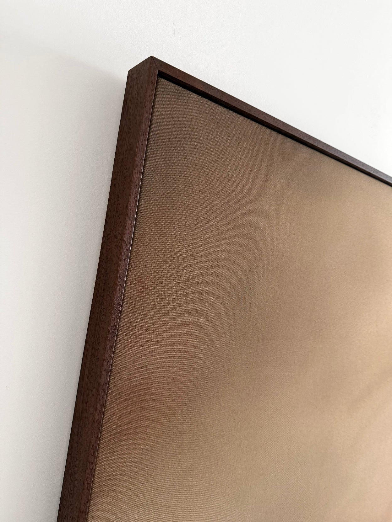 'Above and Beyond' artwork close-up raw canvas details and frame