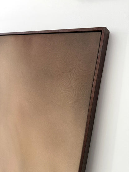 'Above and Beyond' artwork close-up raw canvas details and frame