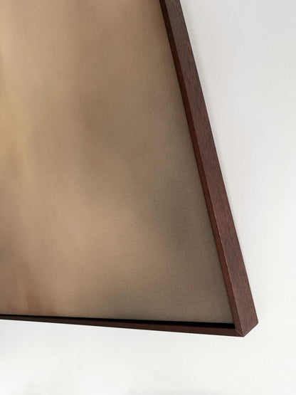 'Above and Beyond' artwork close-up raw canvas details and frame