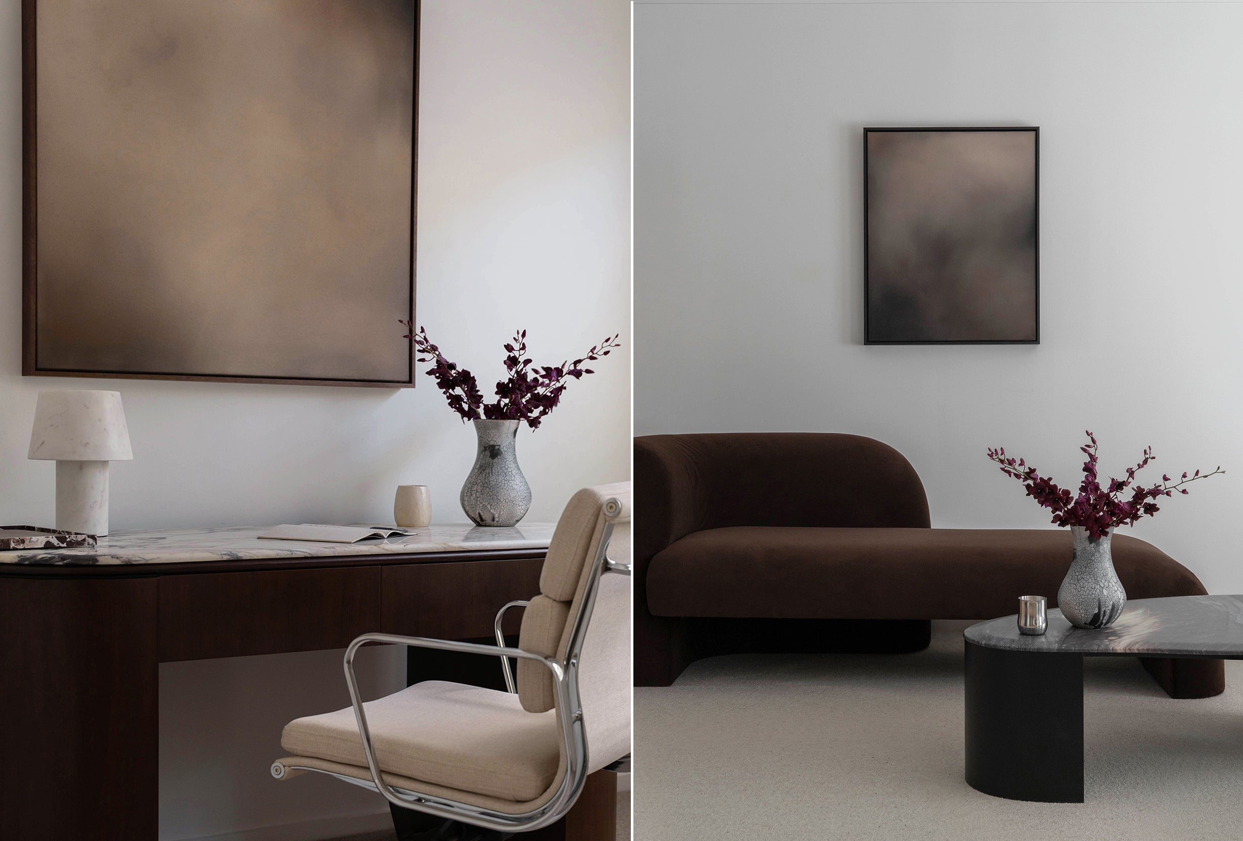 'Social Butterfly' and 'After Hours' artworks in a campaign for Flooring Xra and Bremworth