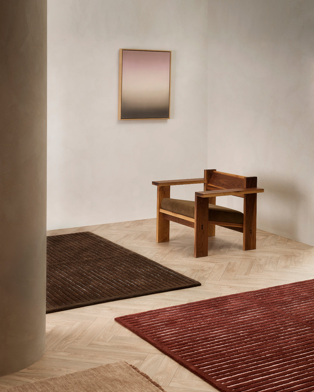 'Tickled Pink' artwork in the Baya Living Summer 2025/26 catalogue