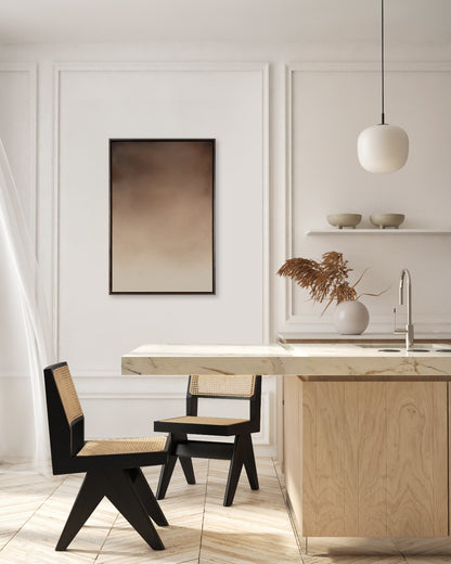 'Cookies and Cream' artwork in a modern home setting