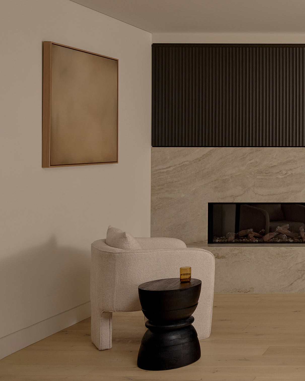 Michelle Wilkin artwork in a modern design setting